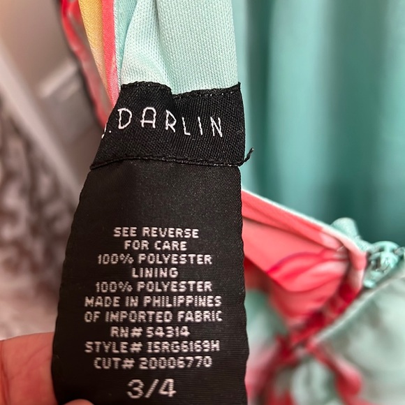 B Darlin Floral Sleeveless Chiffon Maxi Dress - Picture 5 of 5